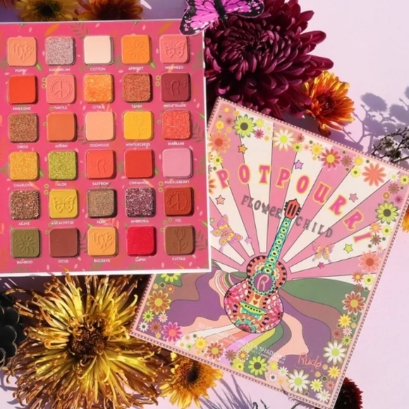 RUDE - Flower Child 30 Pressed Pigment & Shadows - Potpourri; BNIB FULL-SIZE - Picture 2 of 7